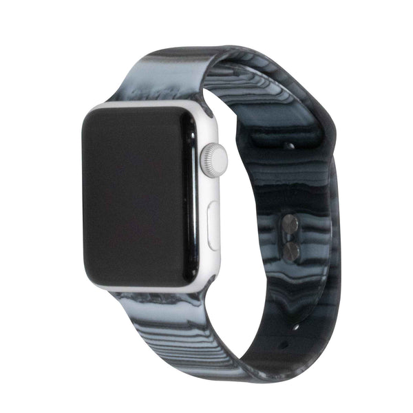 Stainless Steel Link Apple Watch Bands (Silver/Black, 49mm / 45mm / 44mm / 42mm) by Epic Watch Bands